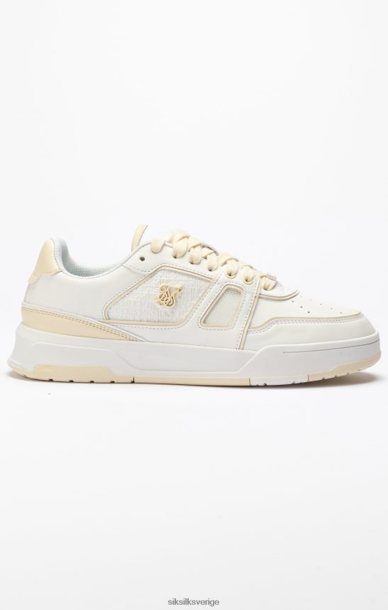 män SikSilk ecru low top court tränare Skodon 02V42413