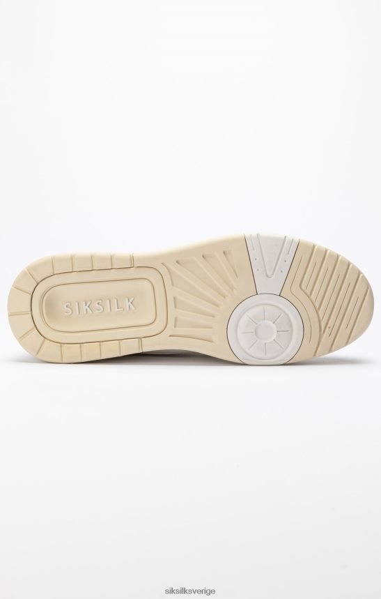 män SikSilk ecru low top court tränare Skodon 02V42413