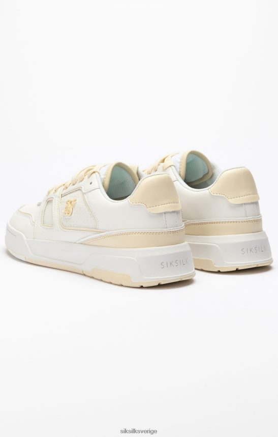 män SikSilk ecru low top court tränare Skodon 02V42413
