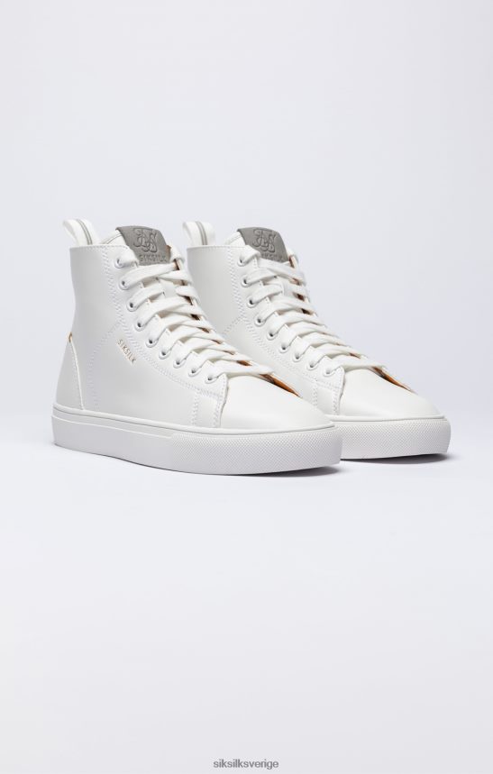 män SikSilk vit klassisk high-top trainer Skodon 02V42419