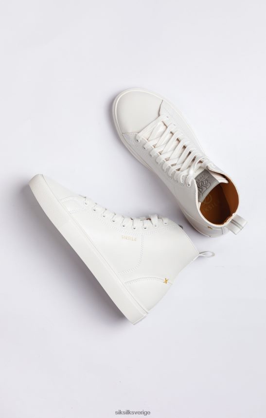 män SikSilk vit klassisk high-top trainer Skodon 02V42419