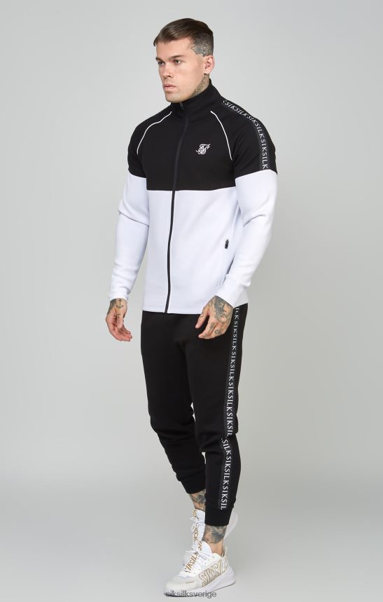 män SikSilk svart tejpad 1/4 dragkedja topp & joggerset kläder 02V424505