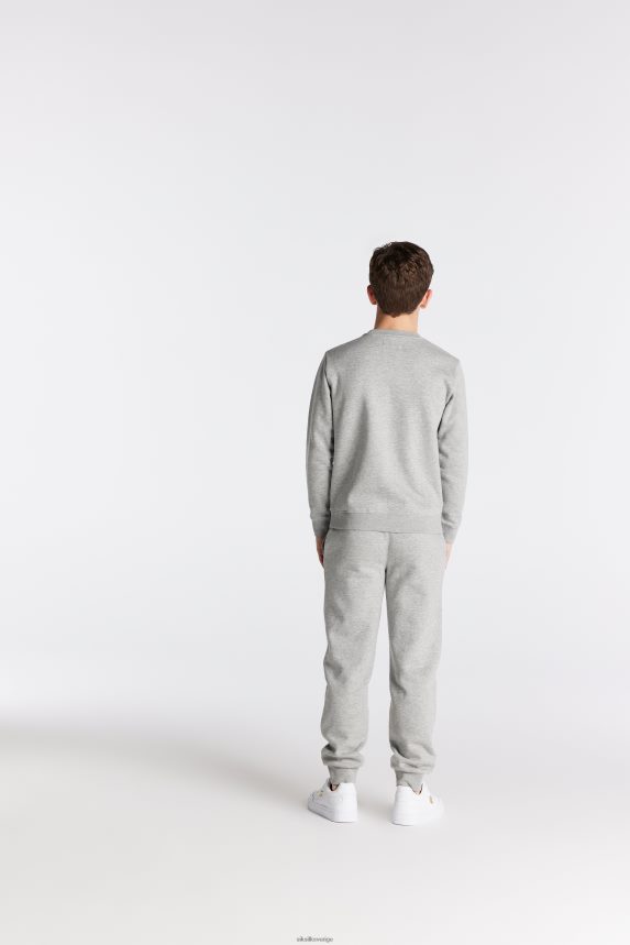 Pojkar SikSilk grey marl essentials sweatshirt kläder 02V424289