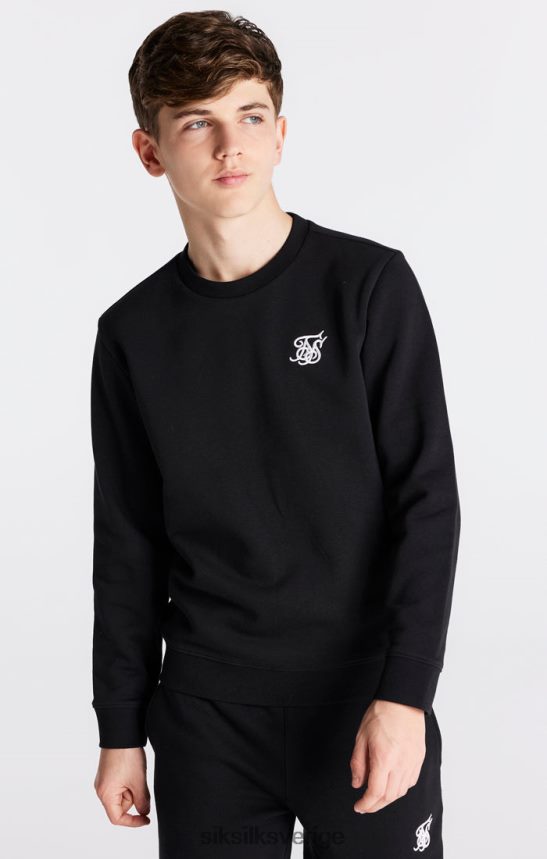 Pojkar SikSilk svart huvudtröja kläder 02V424291