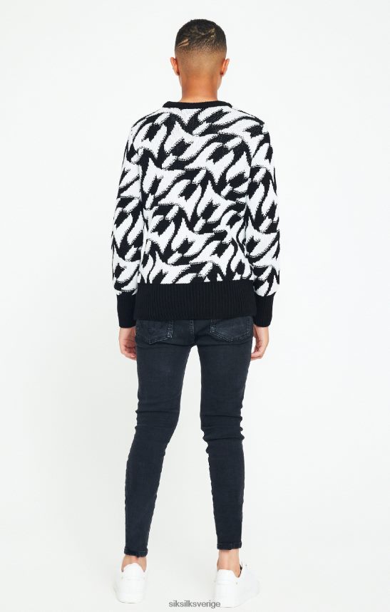 Pojkar SikSilk x messi svart chunky stickad tröja kläder 02V424286