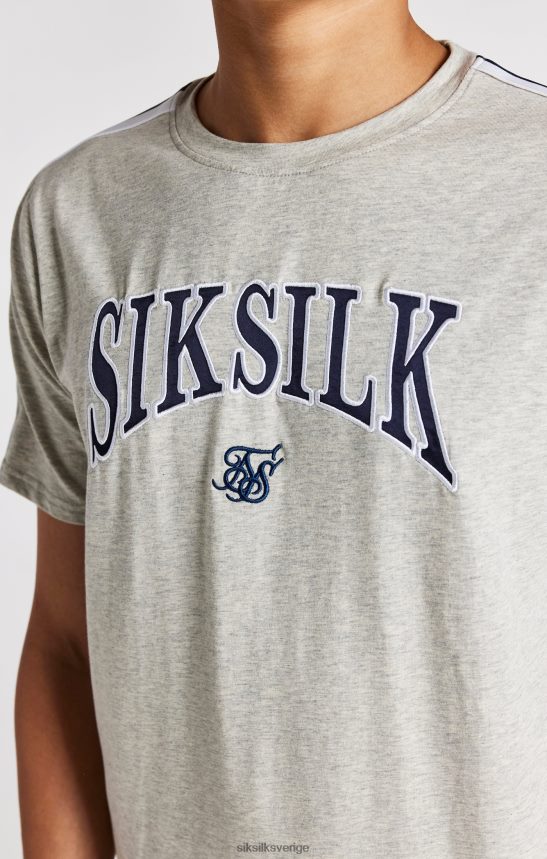 Pojkar SikSilk Grå märgel varsity t-shirt kläder 02V424283