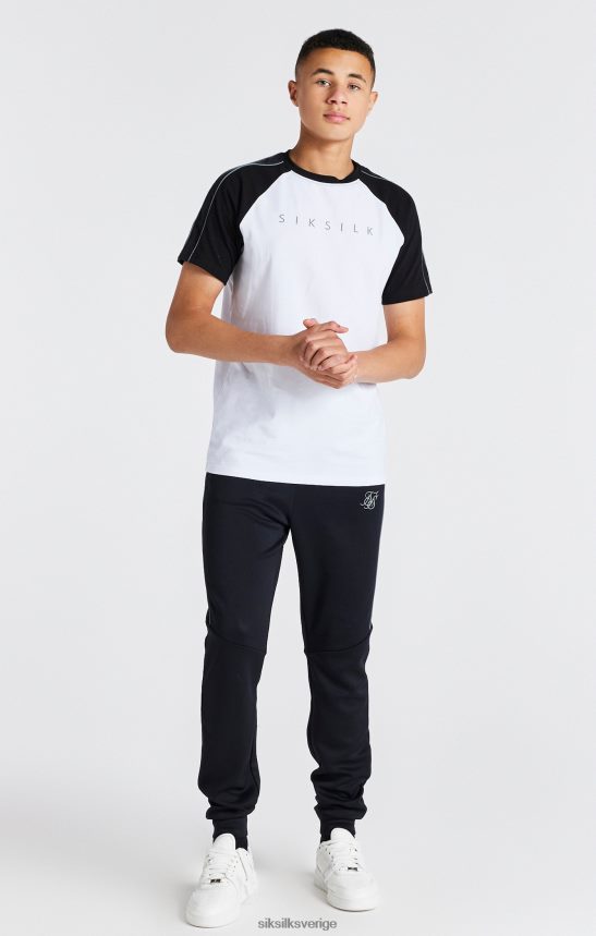 Pojkar SikSilk vit raglan t-shirt kläder 02V424284