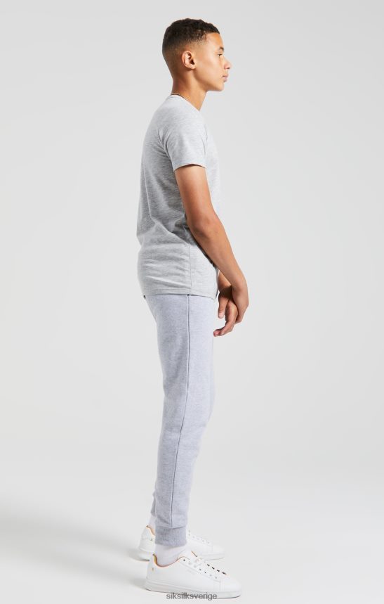 Pojkar SikSilk x messi grey marl gym t-shirt kläder 02V424281