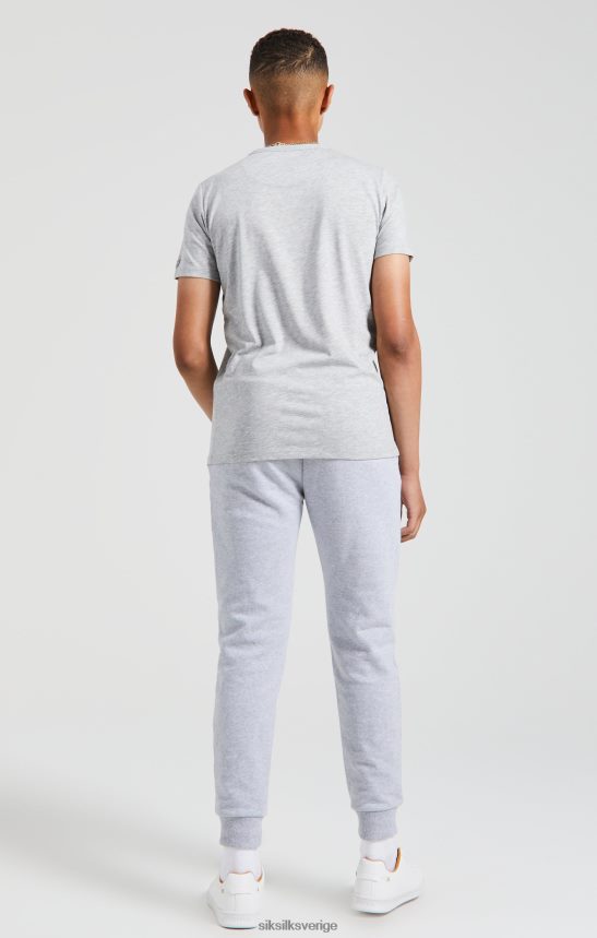 Pojkar SikSilk x messi grey marl gym t-shirt kläder 02V424281