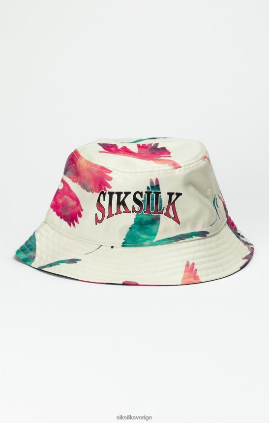 unisex- SikSilk svart vändbar bucket-hatt med tryck tillbehör 02V424232