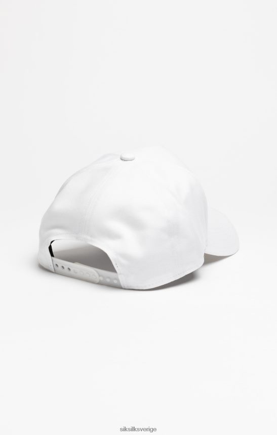 unisex- SikSilk vit blommig broderi trucker keps tillbehör 02V424234
